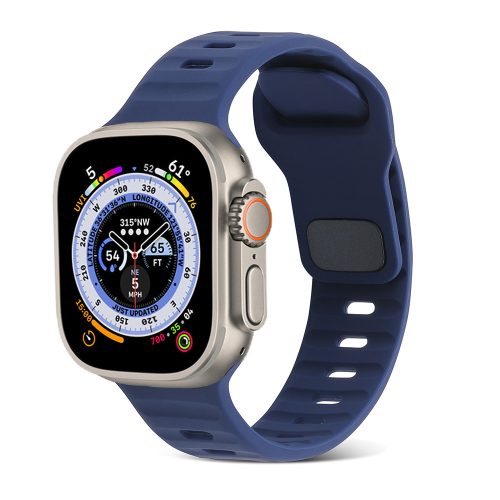 Apple Watch sötétkék szilikon sportpánt