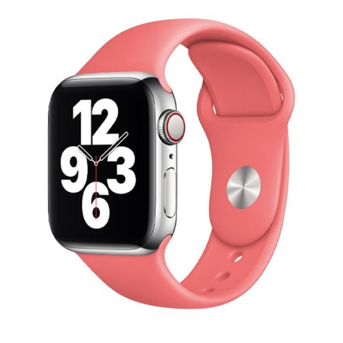 Apple Watch korall rózsaszín szilikon szíj