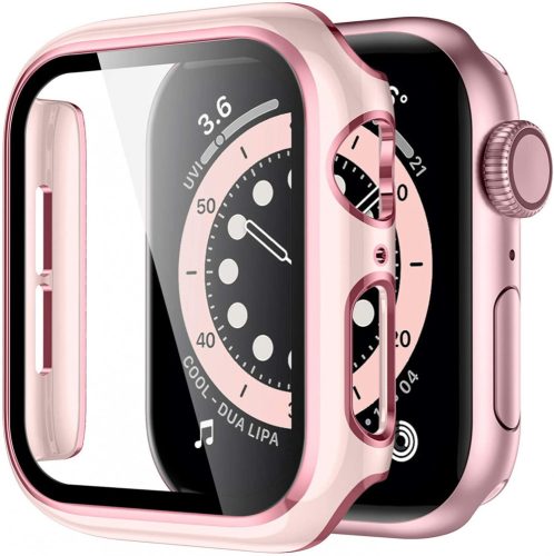 Apple Watch pink/rózsaszín műanyag védőtok