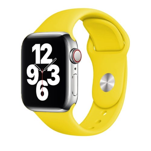 Apple Watch neonsárga szilikon szíj