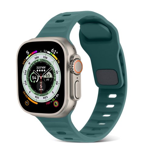 Apple Watch fenyőzöld szilikon sportpánt