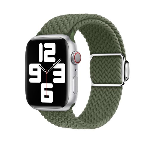 Apple Watch sötétzöld fonott szíj