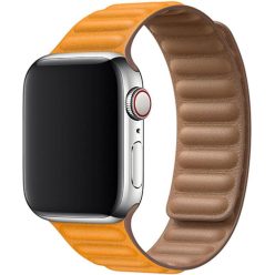 Apple Watch sárga bőrpánt