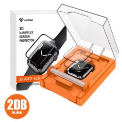   MagicBox 3D NANOFLEX fólia Apple Watch készülékre felhelyező applikátorral (2db fólia / csomag) - 49MM